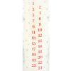 White Vanilla Advent Tube Candle - Image 2