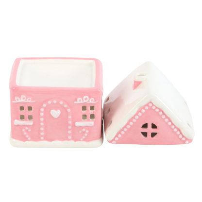 Pink Gingerbread House Oil Burner - Image 3