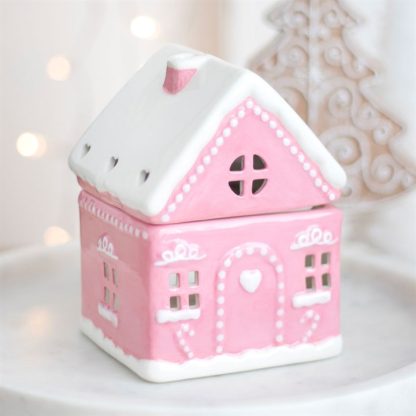 Pink Gingerbread House Oil Burner - Image 5