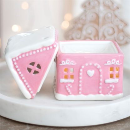 Pink Gingerbread House Oil Burner - Image 6