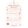 Sugarplum Fun Christmas Rules Hanging Sign - Image 2