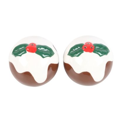 Christmas Pudding Salt and Pepper Shakers - Image 2