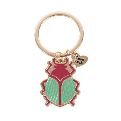 Lucky Gold Beetle Keyring - Image 2