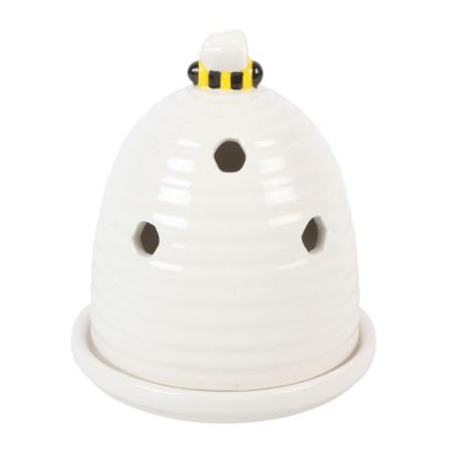 White Beehive Incense Cone Holder - Image 2