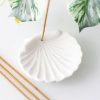 Off White Scallop Shell Incense Stick Holder - Image 4