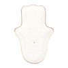 White Hamsa Hand Incense Stick Holder - Image 2