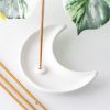 White Crescent Moon Incense Stick Holder - Image 4