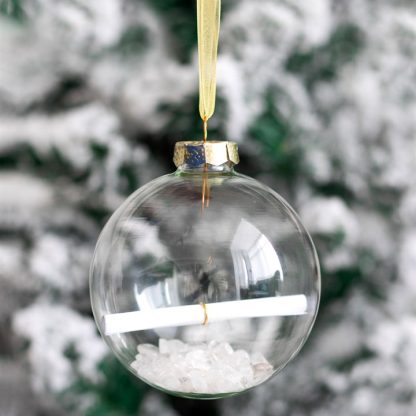 Clear Quartz Manifestation Christmas Bauble Kit - Image 6