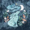 Midnight Hare Velvet Makeup Bag - Image 2