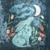 35cm Square Midnight Hare Cushion - Image 2