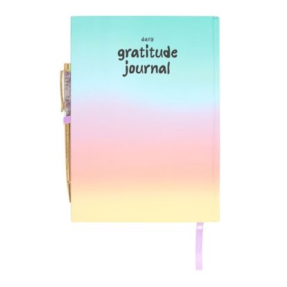 Multicoloured Gratitude Journal with Amethyst Pen - Image 3