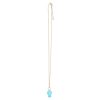 Blue Aura Crystal Mushroom Necklace Greeting Card - Image 3