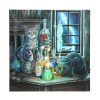 Jekyll and Hyde Light Up LED Cat Canvas Plaque by Lisa Parker