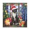 Krampuss Cat Light Up LED Canvas Plaque by Lisa Parker