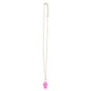 Pink Aura Crystal Mushroom Necklace Greeting Card - Image 3