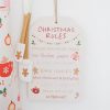 Sugarplum Fun Christmas Rules Hanging Sign - Image 4