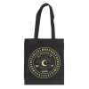Black and Gold Talking Board Polycotton Tote Bag