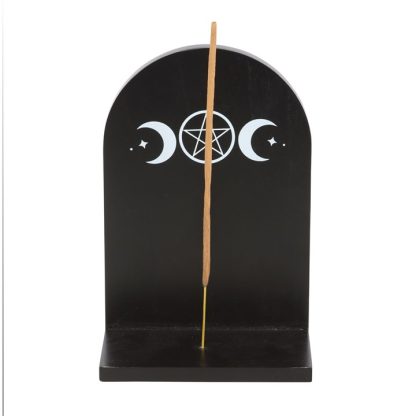 Black Triple Moon Incense Holder Shelf - Image 3