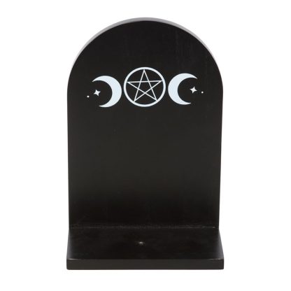 Black Triple Moon Incense Holder Shelf - Image 4