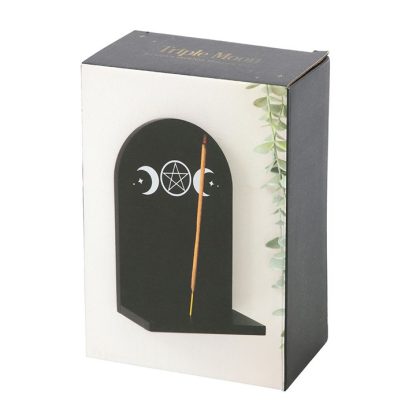 Black Triple Moon Incense Holder Shelf - Image 6