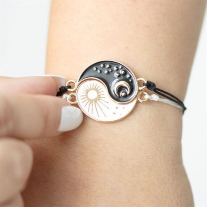 Pair of Yin Yang Best Friend Charm Bracelets - Image 2