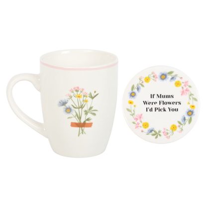 If Mums Were Flowers Floral Mug & Coaster Set - Image 2