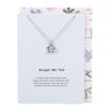 Forget-Me-Not Flower Necklace on Greeting Card - Image 2