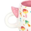 Funky Fungi Print Mug with Mushroom Handle - Image 3