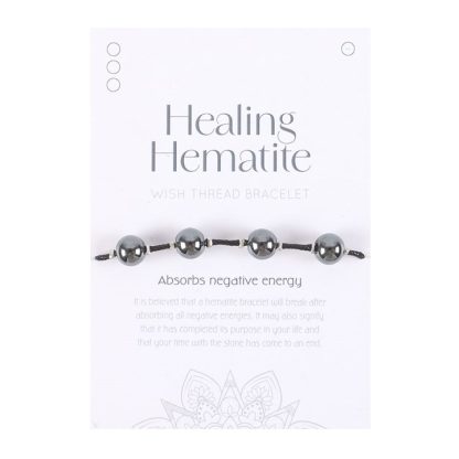 Healing Hematite String Bracelet - Image 2