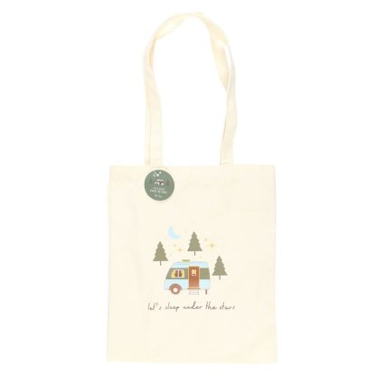 Let's Sleep Under the Stars Caravan Polycotton Tote Bag - Image 2