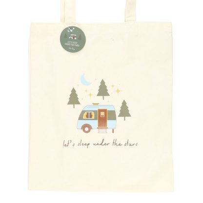 Let's Sleep Under the Stars Caravan Polycotton Tote Bag - Image 3