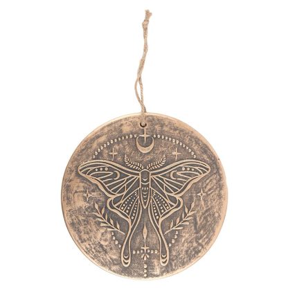 Luna Moth Terracotta Plaque - Image 2