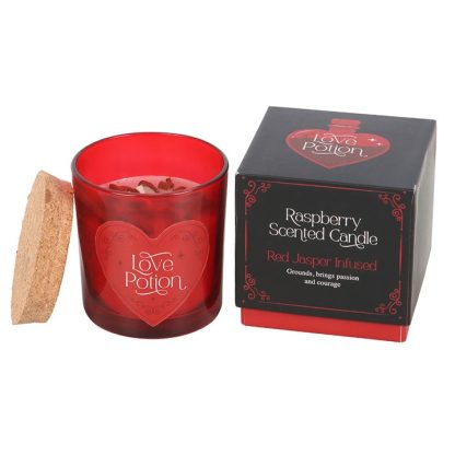 Love Potion Raspberry Crystal Chip Candle - Image 2