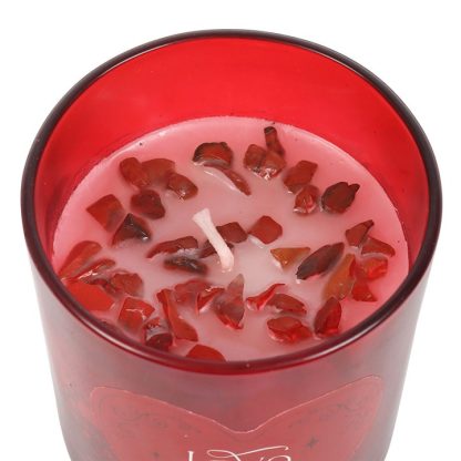 Love Potion Raspberry Crystal Chip Candle - Image 4