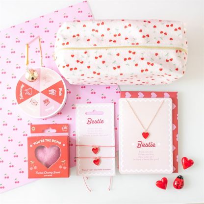 Heart Cherry Print Makeup Bag - Image 6