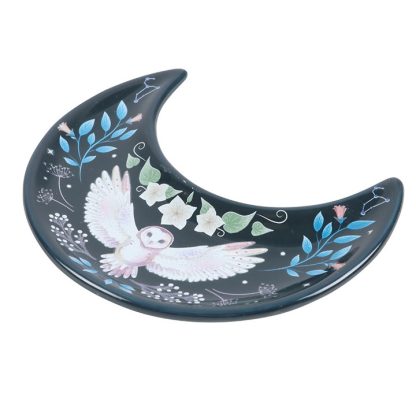 Crescent Moon Owl Trinket Dish - Image 3