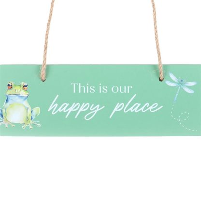 Light Green This is Our Happy Place Hanging Sign - Image 3