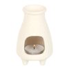Cream Ribbed Palo Santo Brick Burner - Image 4
