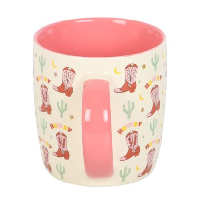 Howdy Cowboy Boot Print Mug - Image 3