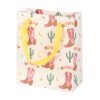 23cm Cowboy Boot Print Gift Bag - Image 3