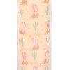 Howdy Cowboy Boot Print Floral Tube Candle - Image 4