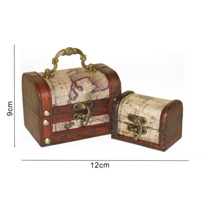 Set of 2 Map Chests Trinket Boxes - Image 3