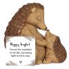 Happy Hoglet Mother and Baby Hedgehog Ornament - Image 4