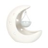 White Crescent Moon Hanging Oil Burner - Image 2