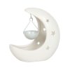 White Crescent Moon Hanging Oil Burner - Image 3