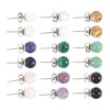 Set of 9 Semi Precious Crystal Earrings - Image 2