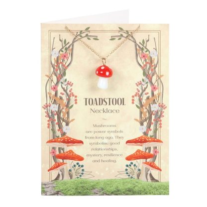 Toadstool Charm Necklace Card