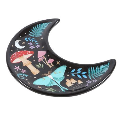 Crescent Moon Dark Forest Print Trinket Dish - Image 2