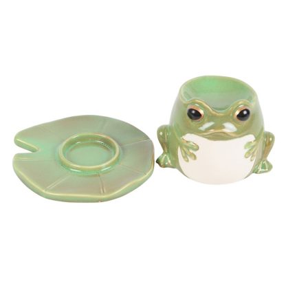 Frog Shaped Oil Burner on Lily Pad - Image 5