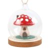 Mushroom House Glass Dome Hanging Decoration - Image 2